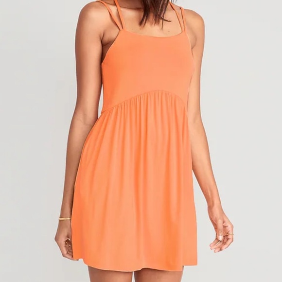 Old Navy Dresses & Skirts - Old navy Fit & Flare Cross-Back Mini Cami Dress